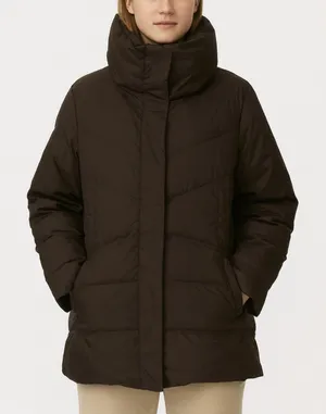 Brown Down Puffer Jacket thumbnail 1