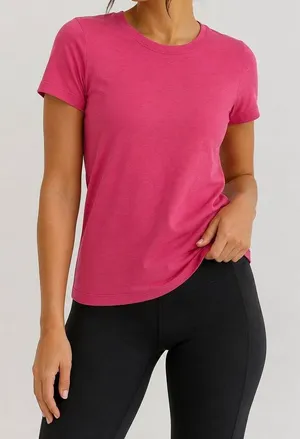 Lululemon Pink Athletic Tee Estimated Women’s Small Active Workout Top thumbnail 1