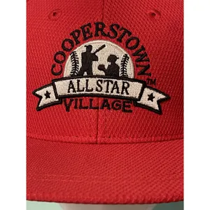 Cooperstown All Star Village Hat Cap Mens Fitted Red L/XL Cooperstown Pro Series thumbnail 2