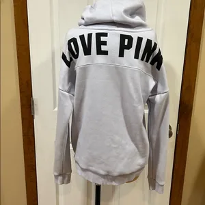 Victoria’s Secret PINK Cowl Neck Sweatshirt – Bluish Purple – Size M thumbnail 4