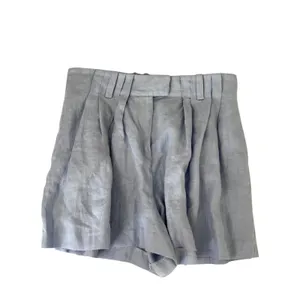 100% Linen NWT Light Baby Blue Shorts Women's Size Medium 32 inch Waist thumbnail 2