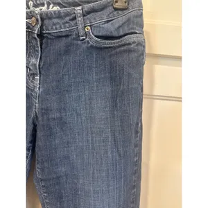 Boden Women Dark Wash Straight Leg Denim Jeans Blue Size 10R Stretch Capri thumbnail 3