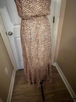 Leopard print midi dress Brown Size XS thumbnail 7