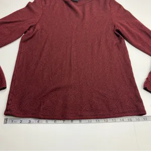 AKRIS Womens Cashmere Silk Red Stripe Long Sleeve Top US‎ 16 *SEE MEASUREMENTS thumbnail 9
