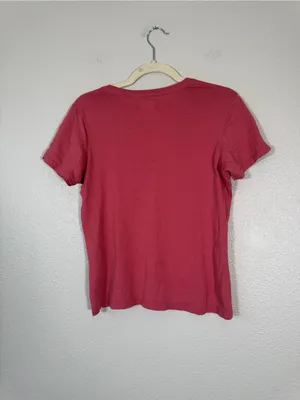 Pact Pink Organic Cotton Tee Shirt Womens S Casual Beachy Natural Fibers Top thumbnail 2