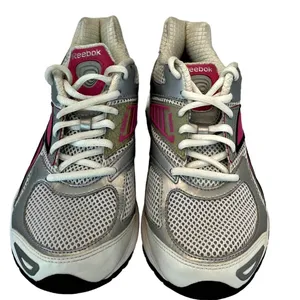 Reebok Women's Pink Gray Running Shoe J81691 059503 thumbnail 2