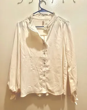 blouses for women Size M White Size M thumbnail 1