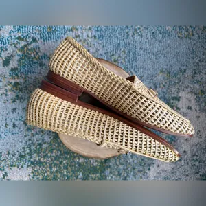 NWOT Sam Edelman Loraine rattan floral bamboo loafers, size 8M thumbnail 3
