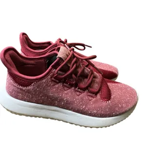 👟‎ Adidas Tubular Shadow Collegiate Burgundy Knit Sneakers Women’s 7👟 thumbnail 4