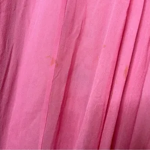 FLAW Badgley Mischka Pink Bejeweled Dress Gown Y2K Vibe Sleeveless 100% Silk thumbnail 8