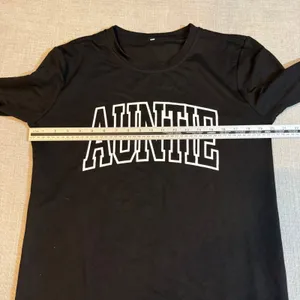 Auntie Sweatshirt Black Graphic Long Sleeve Pullover Size M‎ Varsity Lettering thumbnail 3
