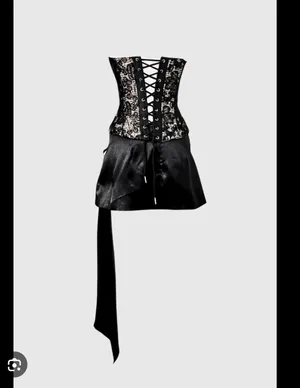 Top and skirt Black thumbnail 3
