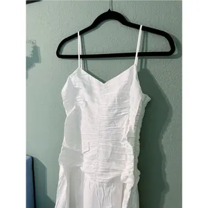 New O.P.T Soraya Ruching Drop Waist Romantic Honeymoon Bridal Resort Maxi Dress thumbnail 2
