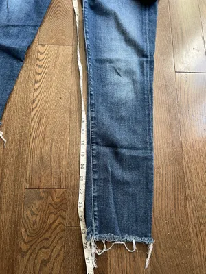 Agolde distressed hem skinny jeans size 26 thumbnail 6
