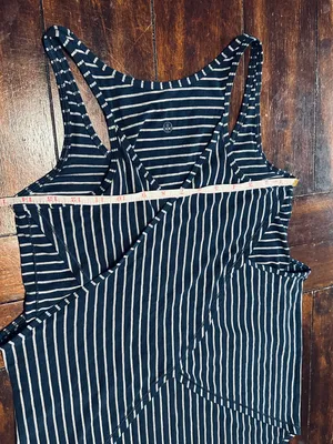 Lululemon Vita Racer Tank - West2east Stripe Inkwell Heathered Medium Grey - 4 thumbnail 15
