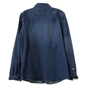 Duluth‎ Trading Women Size Large Blue Denim Pearl Snap Western Country Cowgirl thumbnail 2