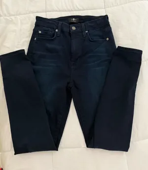 7 For All Mankind Dark Skinny Jeans thumbnail 1