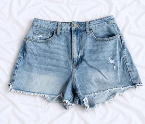 Altar’d State Light Wash Distressed Denim Shorts – Size Small thumbnail 1