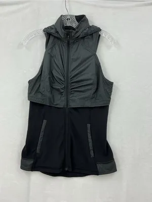 lululemon athletica Black Layered Lightweight Vest 1094 thumbnail 3