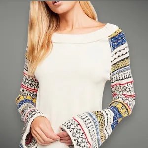 Free People Fairground Thermal Sweater Top thumbnail 1
