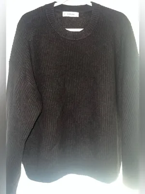 Everlane the Cocoon Crew in Wool Cashmere size XL Americano Brown thumbnail 3
