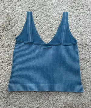 Aura Dark Aqua Crop Top thumbnail 2