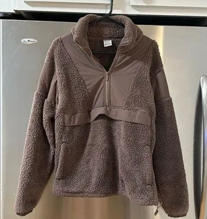 Victoria secret PINK teddy sweater thumbnail 1