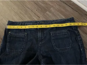 Mossimo y2k 2000s flared bell bottom jeans Women's Sz 12 Blue thumbnail 5