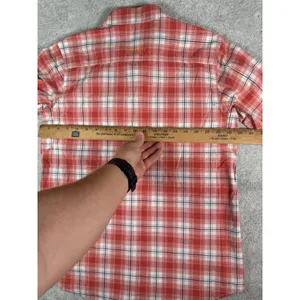Ariat Rebar Made Tough DuraStretch Womens Work Shirt Red Plaid Long Sleeve M thumbnail 9