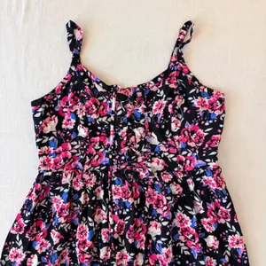 Torrid Dark Coquette Floral Corset Lace Up Smocked Sundress Plus Size 1 thumbnail 6