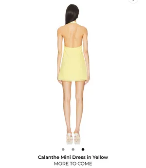 MORE TO COME Calanthe Mini Dress in Yellow - Revolve thumbnail 3