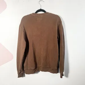 Vintage Guess Crewneck Sweatshirt Womens Small Brown Logo‎ Pullover thumbnail 2