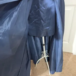 3080 | NWT Fame Partners Navy Satin Strapless Gown Women 6 Prom HOCO Homecoming thumbnail 13