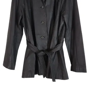 Vintage Monte Carlo Y2k 90s Leather Jacket in Black Size Large thumbnail 5