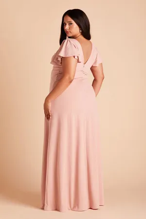 Birdy Grey Hannah Flutter Sleeve Dress Dusty Rose thumbnail 2