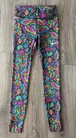 Nike Multi-Color Pixel Activewear Leggings thumbnail 1