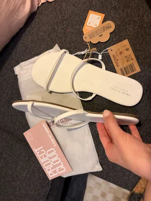 Project Cloud Summer White Sandals Size 11 thumbnail 1