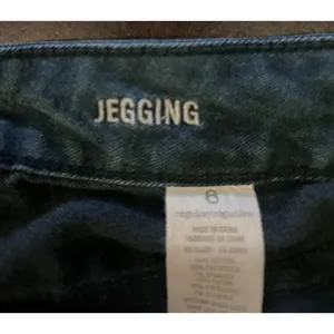 American Eagle Outfitters Jeans Womens 6 Blue Dark Wash Jegging Stretch Denim thumbnail 8