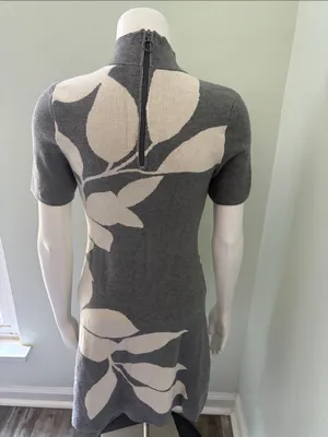 ANTHROPOLOGIE Nina Short-Sleeve Mock Neck Mini Dress XS thumbnail 7