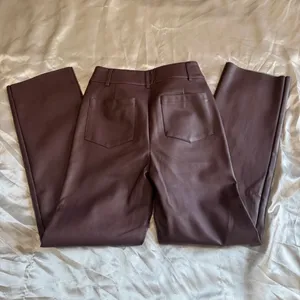 Meshki Leather Pants Quiet Luxury Elevated Chic Mininalist Tailored Scandi thumbnail 5