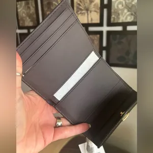 Authentic COACH 1941 signature colorblock leather snap wallet thumbnail 3