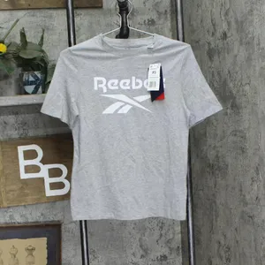 NWT Reebok Womens Identity Tee Graphic T-Shirt II7743 Heather Gray XS thumbnail 3