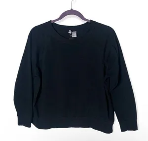 Divided SZ L black cropped sweatshirt thumbnail 1