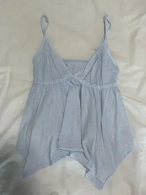 blue aerie blouse thumbnail 1