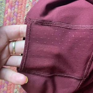 Lululemon Dark Red Mesh High Rise Tight Leggings thumbnail 7