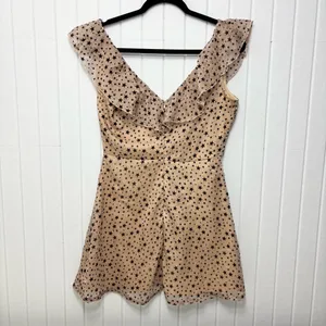 Nasty Gal Cream Mini Sundress with stars Sleeveless Scoop Neck size‎ 4 thumbnail 5