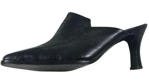 Pienella Blk Point Kitten Heel clog boot Size 7 thumbnail 1