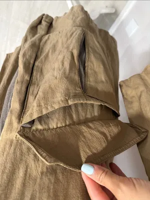 CAbi Tan Tailored Button-Front Trench Coat #840 thumbnail 5