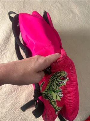 Hot Pink Dinosaur Patch Backpack - Zara thumbnail 3