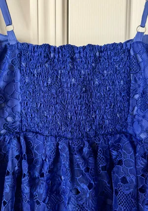 Anthropologie Ruffle-Strap Corset Lace Mini Dress, Size S thumbnail 13